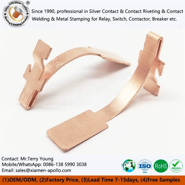 Electrical Contact Copper Metal Stamping Parts