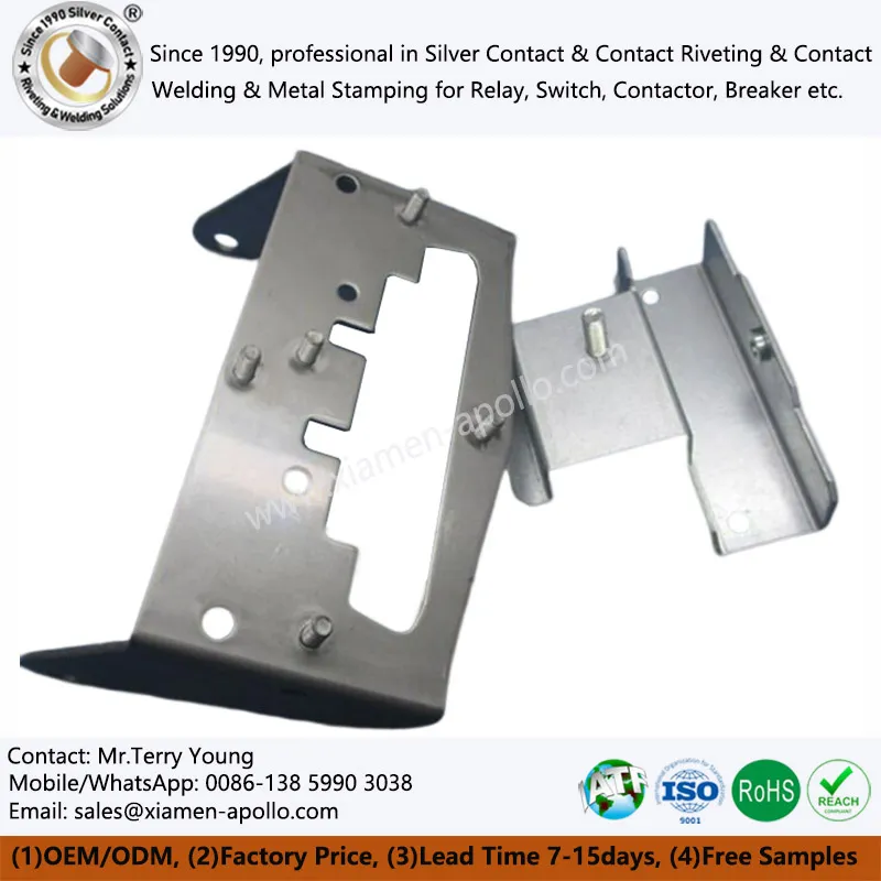 Προσαρμοσμένη σφράγιση μετάλλων με επίστρωση ψευδαργύρου από ανθρακούχο χάλυβα OEM για ηλεκτρική ενέργεια