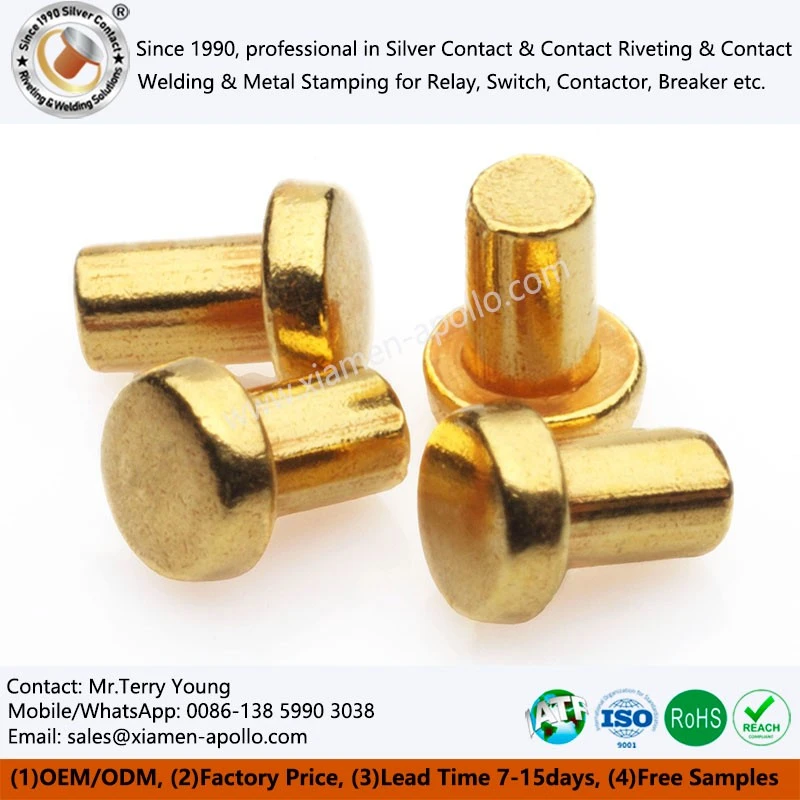Bimetal Contacts with Au Plated Bimetal Contacts with Au Plated