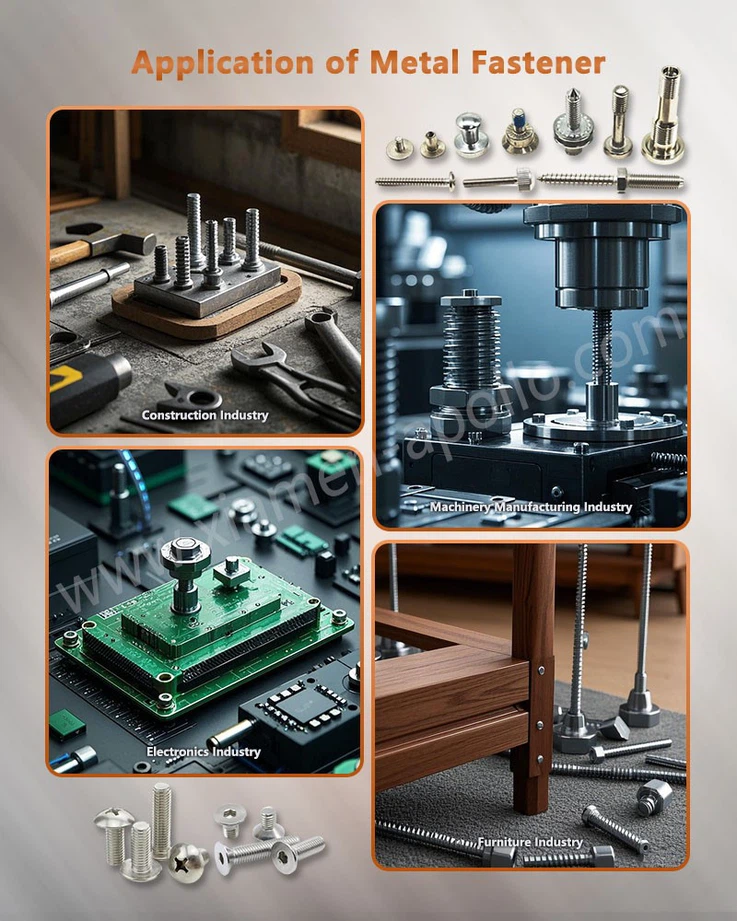 Application of Flat Head Screws Application of Flat Head Screws