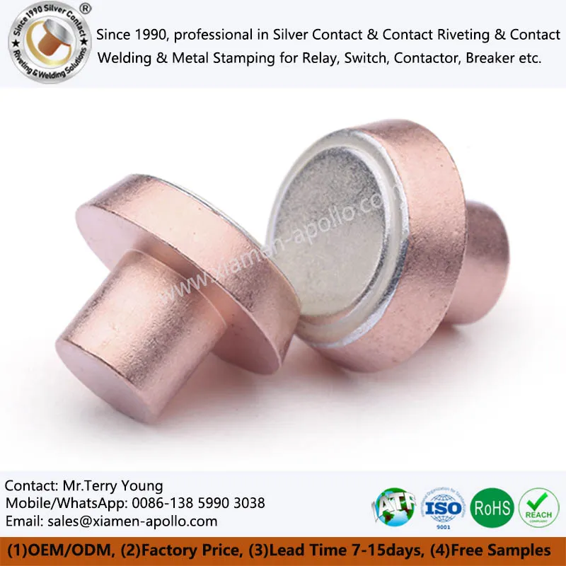 Πριτσίνια επαφής με διμερείς επαφές για μαγνητική αναμετάδοση μανδάλωσης