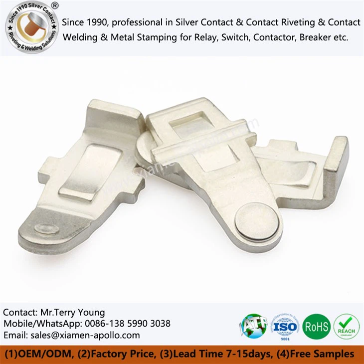 Καθαρή ασημένια πλάκα in-die staking για διακόπτη