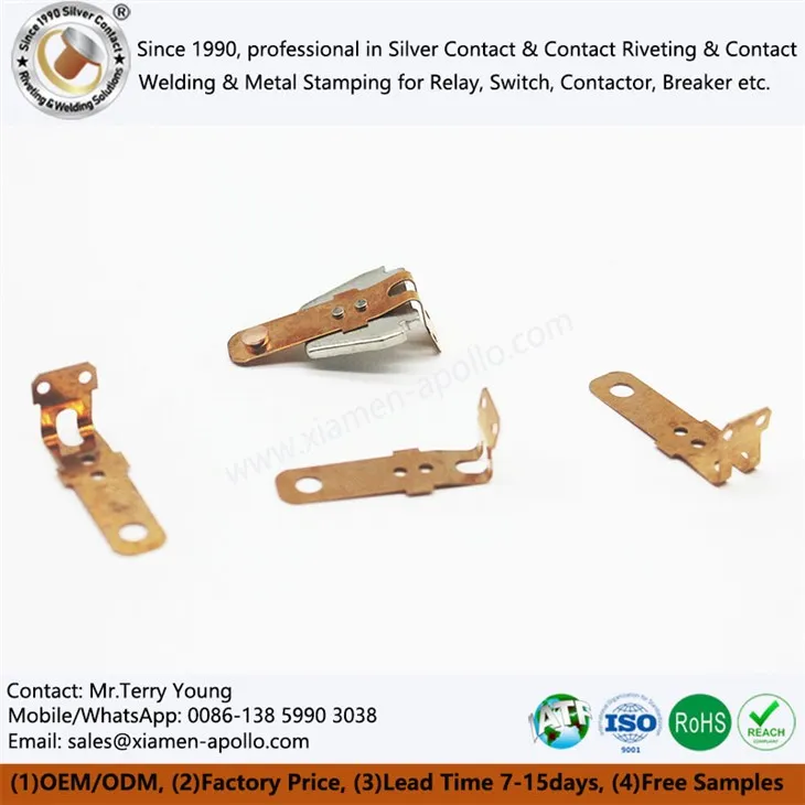 Μέρη χαλκού βηρυλλίου με πριτσίνια