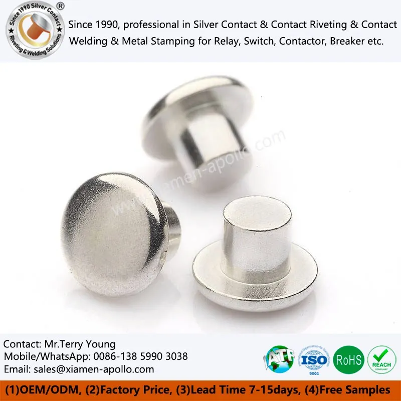 Silver electrical contacts