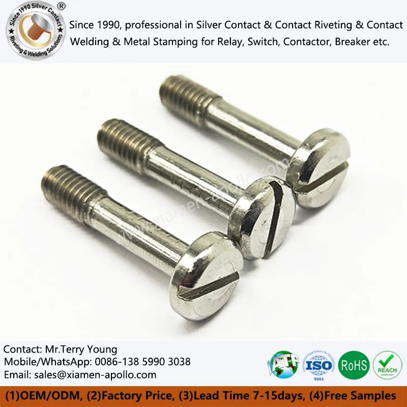 Κυλινδρικές βίδες με σχισμή κεφαλής