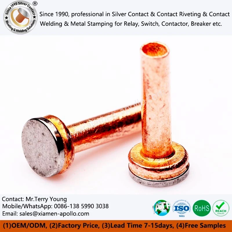 Tungsten Brazed Rivets